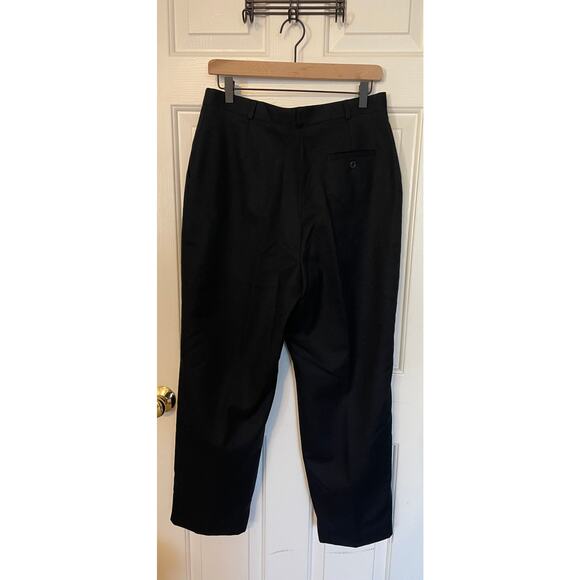 Vtg David N. Petites All Wool Dress Pants 12P Black Made in Ukraine Fully Lined - Picture 2 of 10